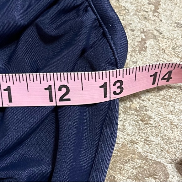 MagicSuit Navy Blue Ruched One Piece Bathing Swimsuit Women’s Size 12 - Picture 8 of 14